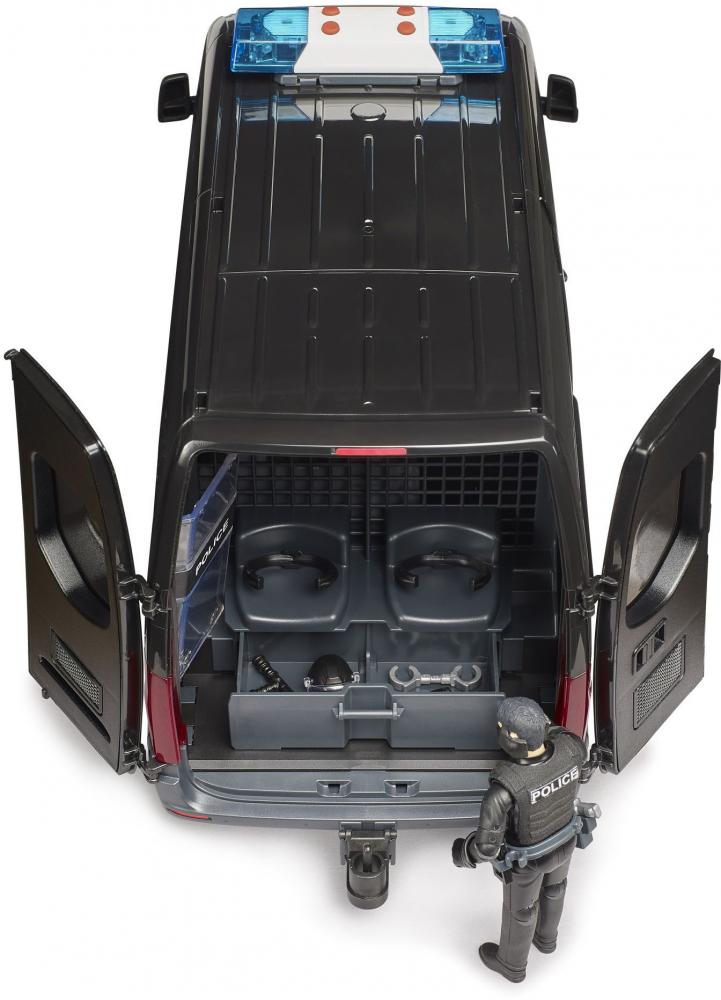 Bruder Spielfahrzeug Polizei MB Sprinter Polizei Spezialkräfte und L+S 02685