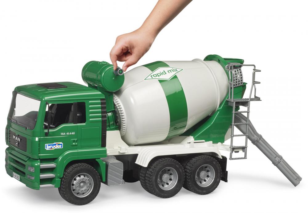 Bruder Spielfahrzeug Baustelle Betonmischer MAN TGA Betonmisch-LKW rapid mix 02739