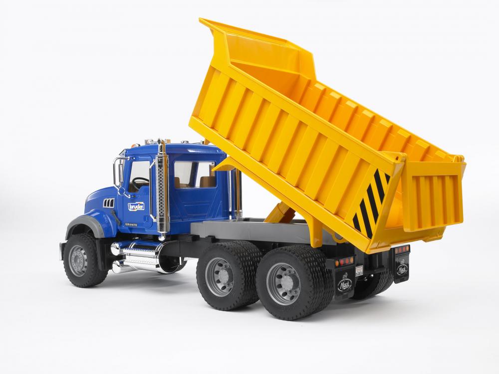 Bruder Spielfahrzeug Baustelle Kipper MACK Granite LKW mit Kippmulde 02815