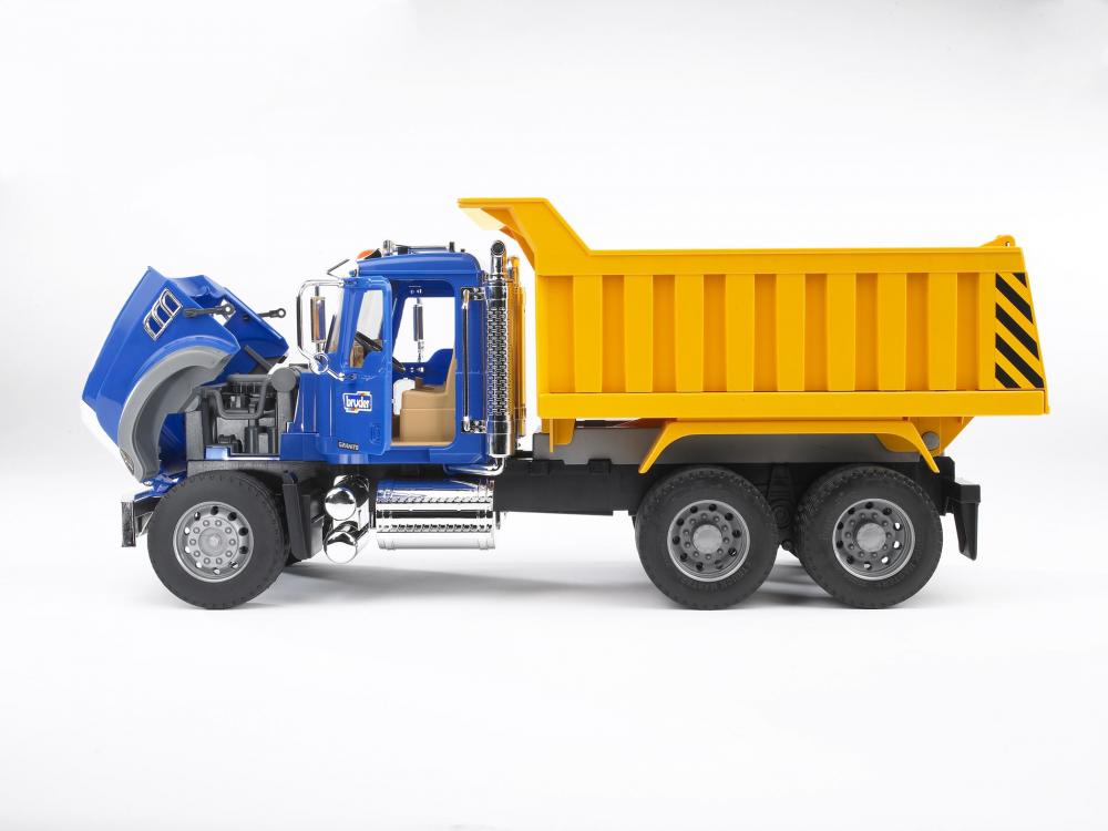 Bruder Spielfahrzeug Baustelle Kipper MACK Granite LKW mit Kippmulde 02815