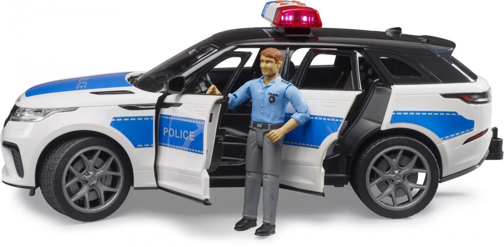Bruder Spielfahrzeug Einsatzfahrzeuge Polizei Range Rover Velar Polizei mit Polizist 02890