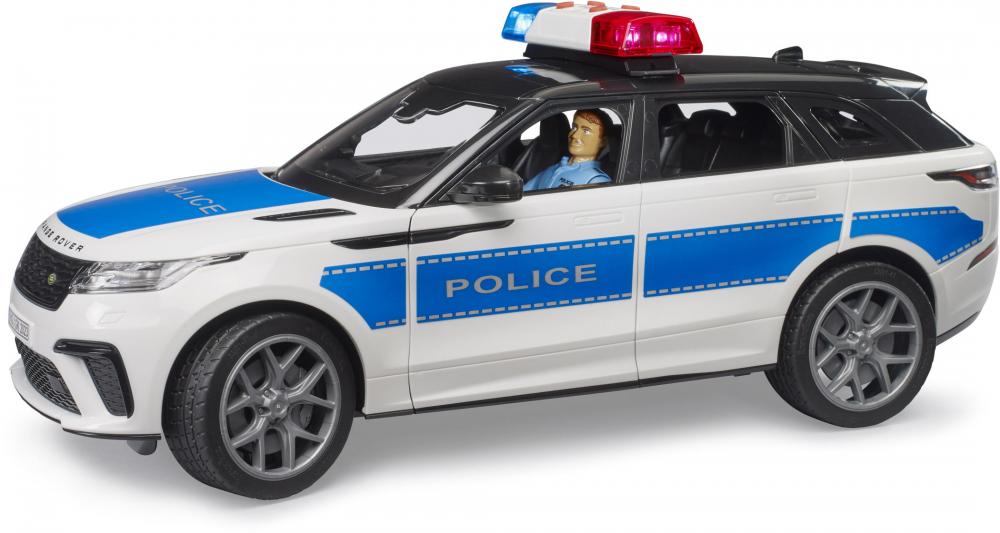 Bruder Spielfahrzeug Einsatzfahrzeuge Polizei Range Rover Velar Polizei mit Polizist 02890