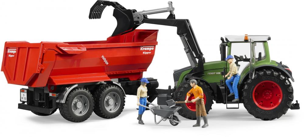 Bruder Spielfahrzeug Landwirtschaft Traktor Fendt 936 Vario mit Frontlader 03041