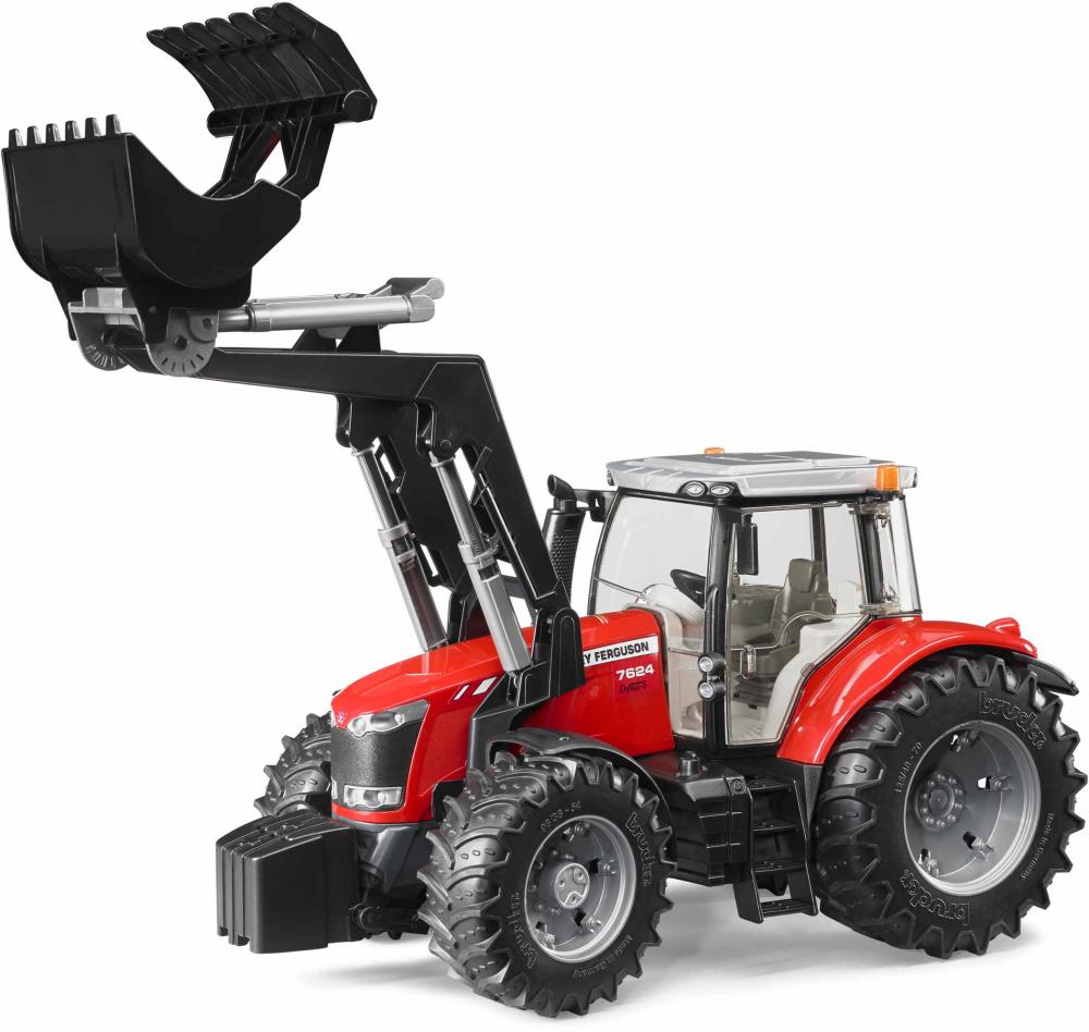 Bruder Spielfahrzeug Landwirtschaft Traktor Massey Ferguson 7624 mit Frontlader 03047