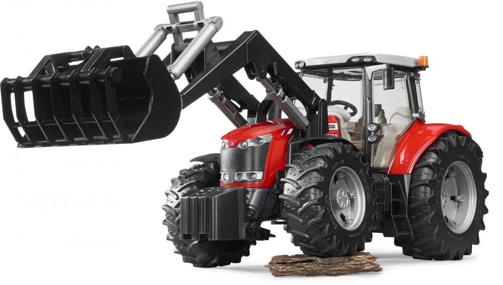 Bruder Spielfahrzeug Landwirtschaft Traktor Massey Ferguson 7624 mit Frontlader 03047