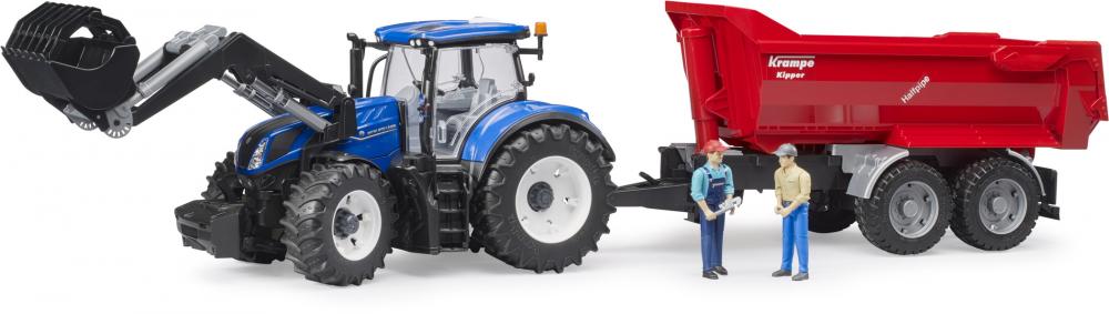 Bruder Spielfahrzeug Landwirtschaft Traktor New Holland T7.340 mit Frontlader 03121