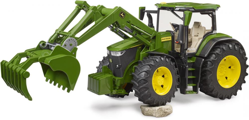 Bruder Spielfahrzeug Landwirtschaft Traktor John Deere 7R 350 mit Frontlader 03151