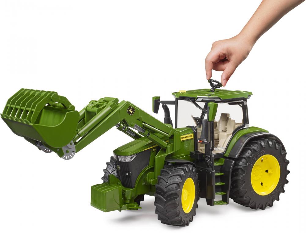 Bruder Spielfahrzeug Landwirtschaft Traktor John Deere 7R 350 mit Frontlader 03151
