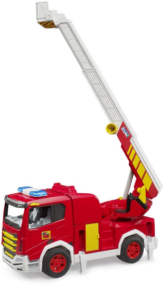 Bruder Spielfahrzeug Roadmax Baustelle ROADMAX Feuerwehr-LKW mit Leiter 03472