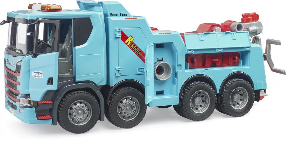 Bruder Spielfahrzeug Service-Fahrzeuge Scania Super 560R Berge- und Abschlepp LKW L+S Modul 03553