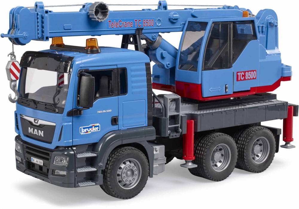 Bruder Spielfahrzeug Baustelle LKW MAN TGS Kran-LKW 03771