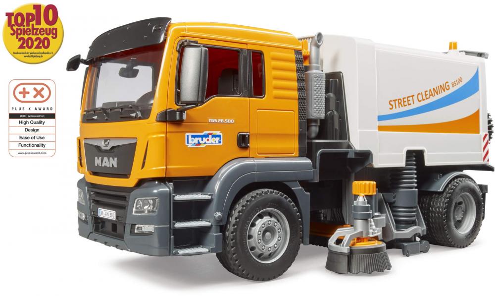 Bruder Spielfahrzeug Nutzfahrzeug Service-Fahrzeuge MAN TGS LKW Straßenreinigung 03780