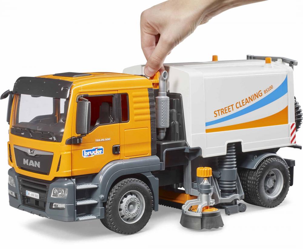 Bruder Spielfahrzeug Nutzfahrzeug Service-Fahrzeuge MAN TGS LKW Straßenreinigung 03780