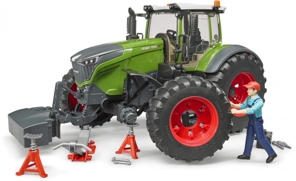 Bruder Spielfahrzeug Landwirtschaft Traktor Fendt 1050 Vario Mechaniker Werkstattausstattung 04041