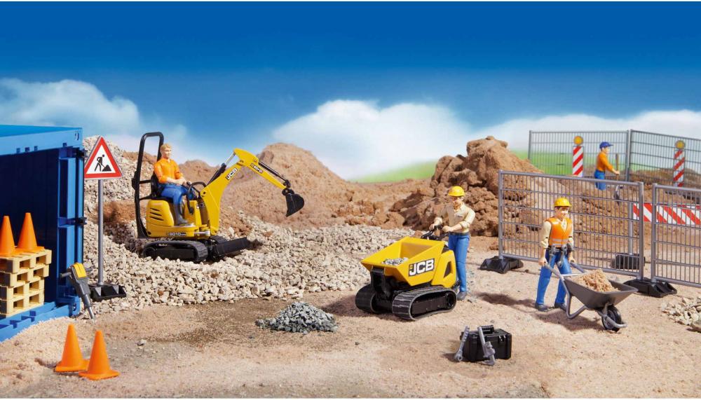 Bruder Zubehör Baustelle bworld Zubehör Baustellenset: Zäune, Schilder und Pylonen 62007