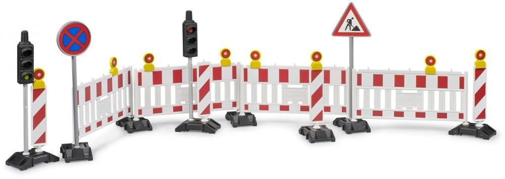 Bruder Zubehör Baustelle Verkehrssicherung mit Ampel 62009