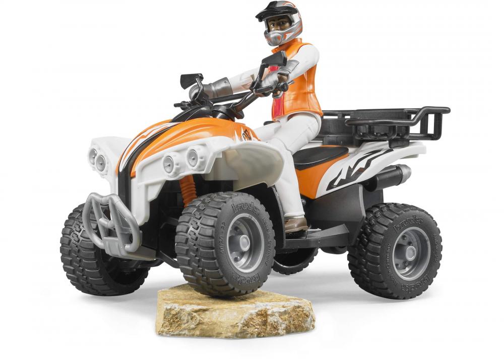 Bruder Spielfiguren Set bworld Freizeit bworld Quad mit Fahrer 63000
