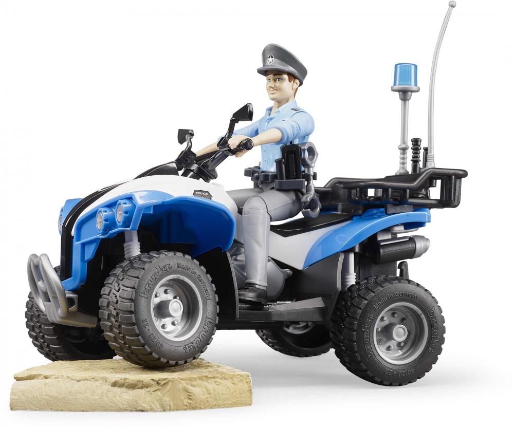 Bruder Spielfiguren Set bworld Einsatzfahrzeuge bworld Polizei-Quad mit Polizist 63010