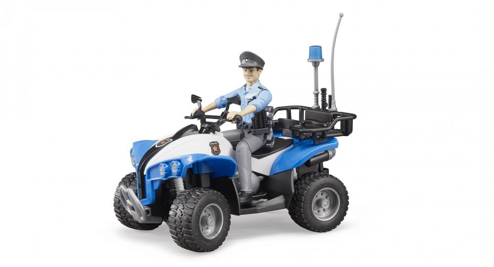 Bruder Spielfiguren Set bworld Einsatzfahrzeuge bworld Polizei-Quad mit Polizist 63010