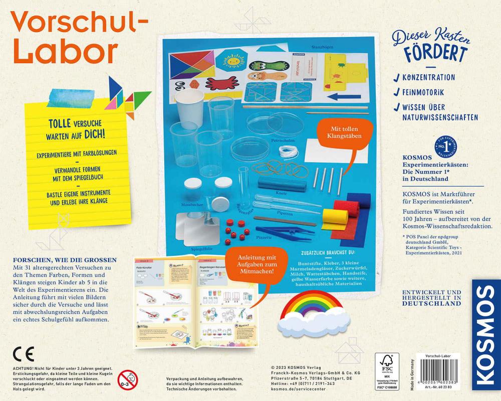 Kosmos Experimentieren Erstes Lernen Vorschullabor 602383