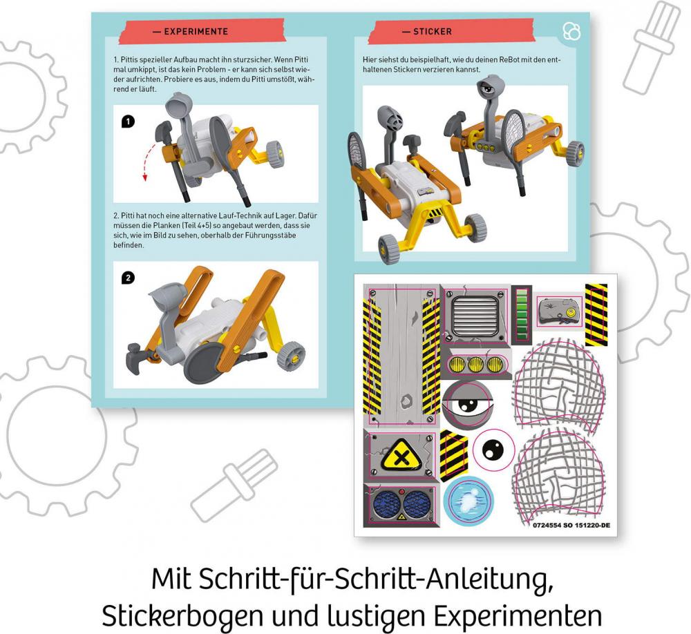 Kosmos Experimentieren Roboter & Programmieren ReBotz Pitti der Walking-Bot 602581
