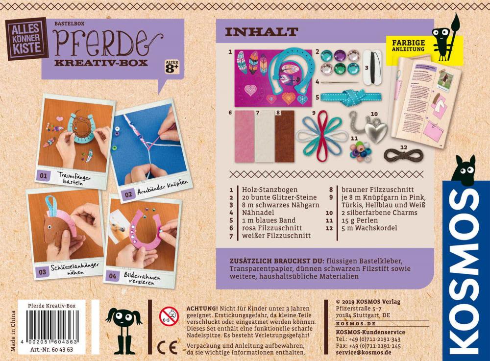 Kosmos Spielzeug Kreativität Basteln Pferde Kreativbox 604363