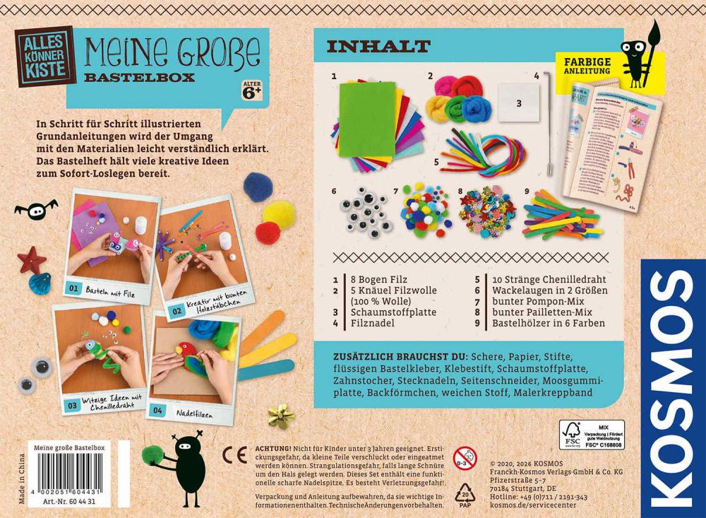 Kosmos Spielzeug Kreativität Basteln Meine große Bastelbox 604431