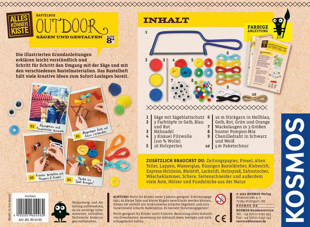 Kosmos Spielzeug Kreativität Basteln Outdoor Sägen und Gestalten 604462