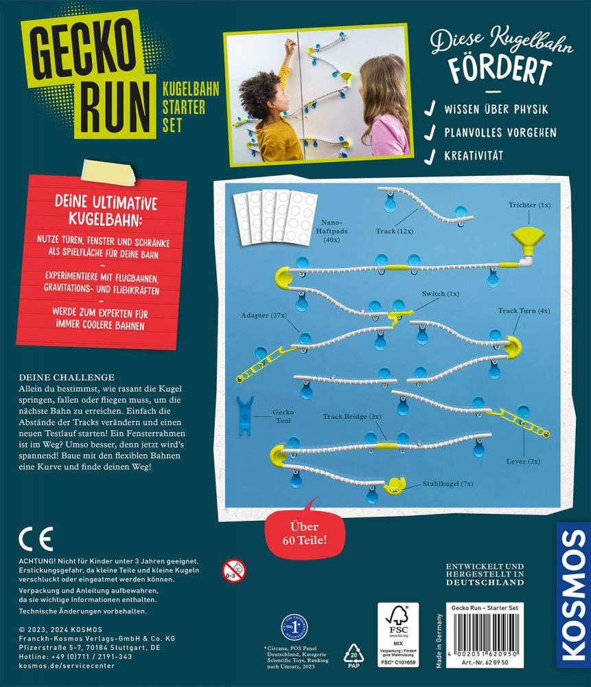 Kosmos Kugelbahn Gecko Run Starter-Set 620950