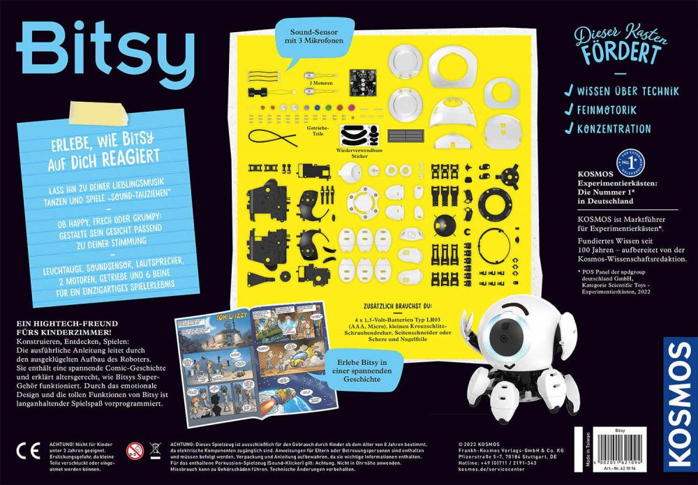 Kosmos Experimentieren Roboter & Programmieren Bitsy - Dein cleverer Robo-Freund 621094