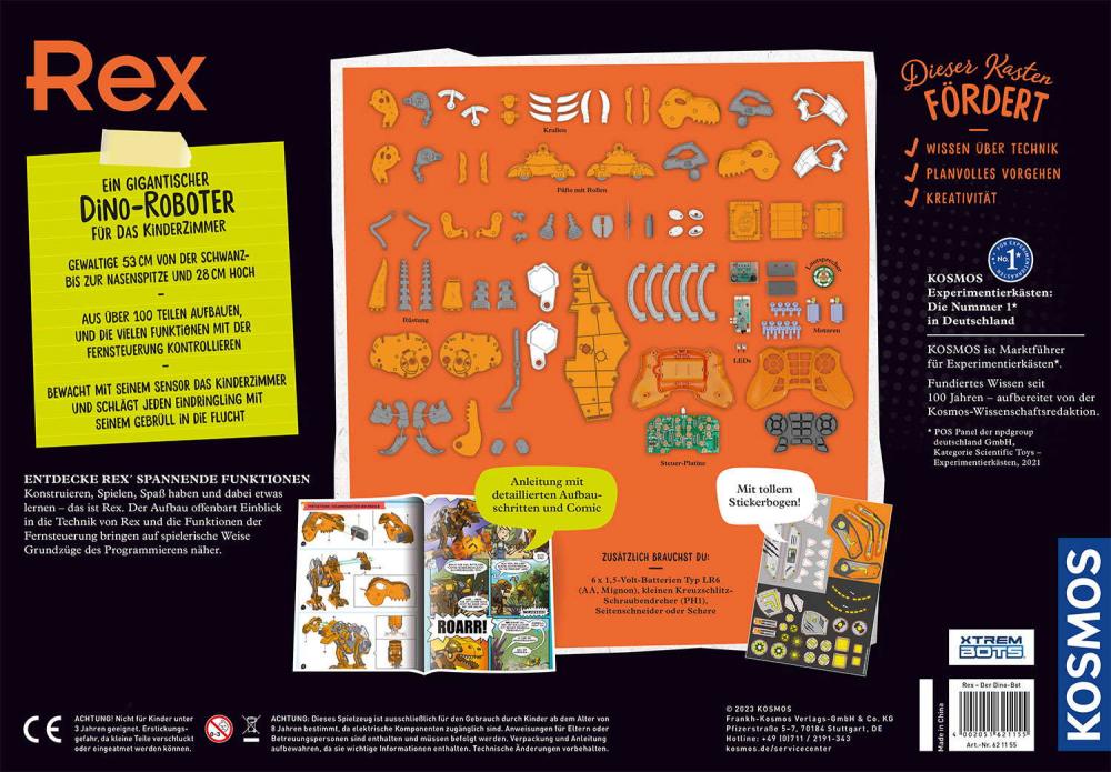 Kosmos Experimentieren Roboter & Programmieren Rex - Der Dino Bot 621155