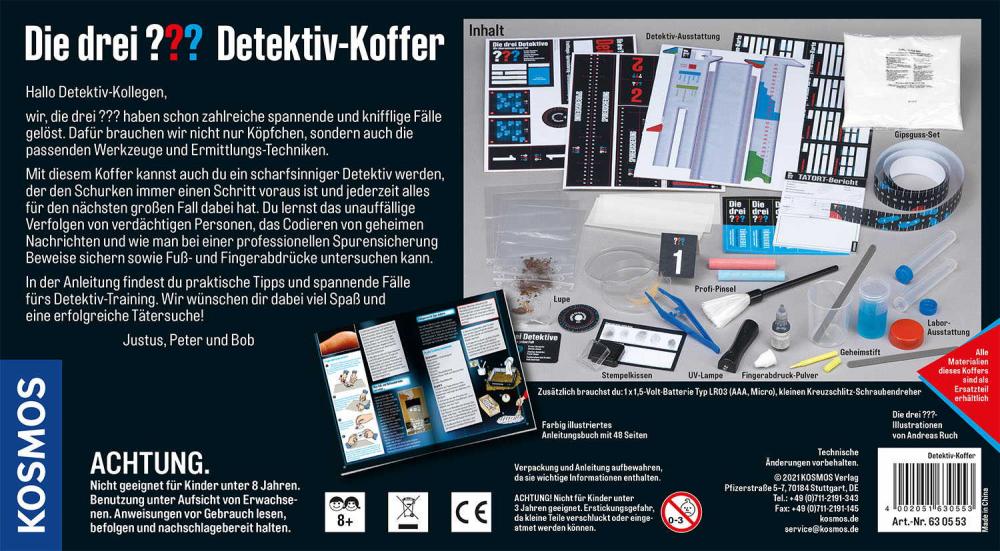 Kosmos Spielzeug Rollenspiel Detektiv Die drei ??? Detektivkoffer 630553