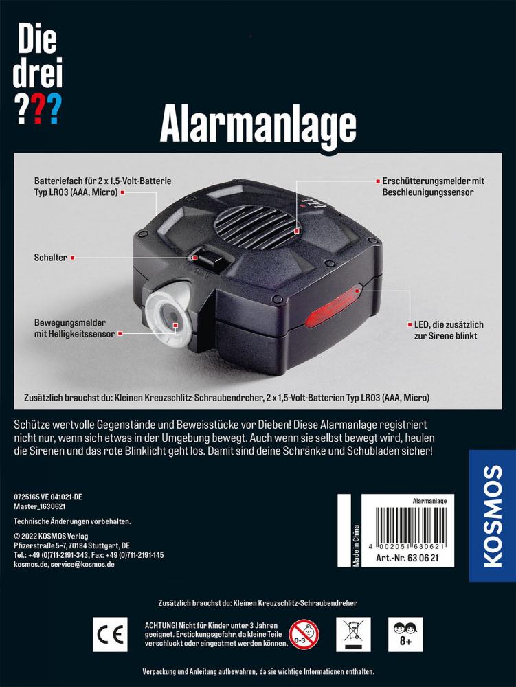 Kosmos Spielzeug Rollenspiel Detektiv Die drei ??? Alarmanlage 630621