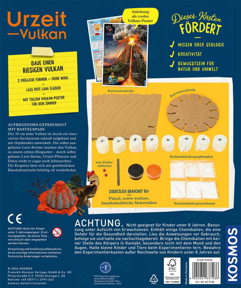 Kosmos Experimentieren Geografie & Universum Urzeit-Vulkan 637286
