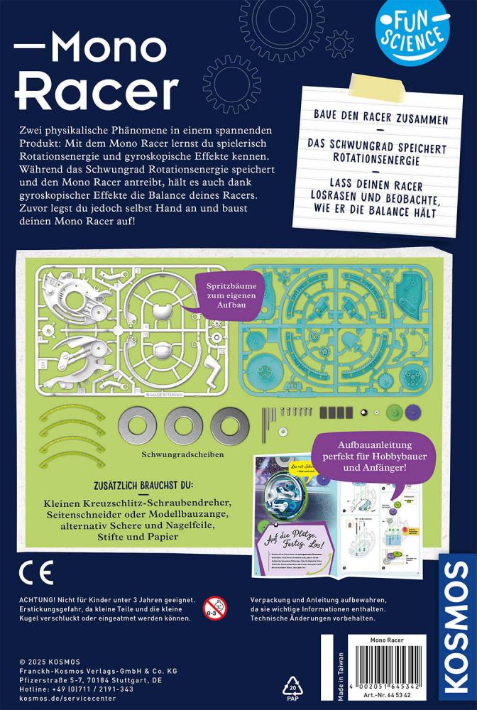 Kosmos Experimentieren Fun Science Fun Science Mono Racer 645342