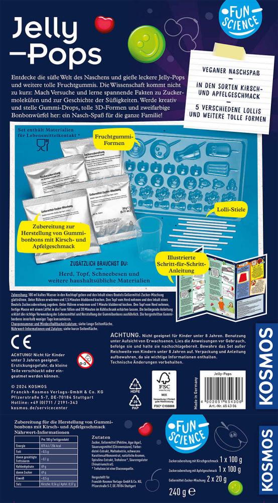 Kosmos Experimentieren Fun Science Fun Science Jelly Pops 654306