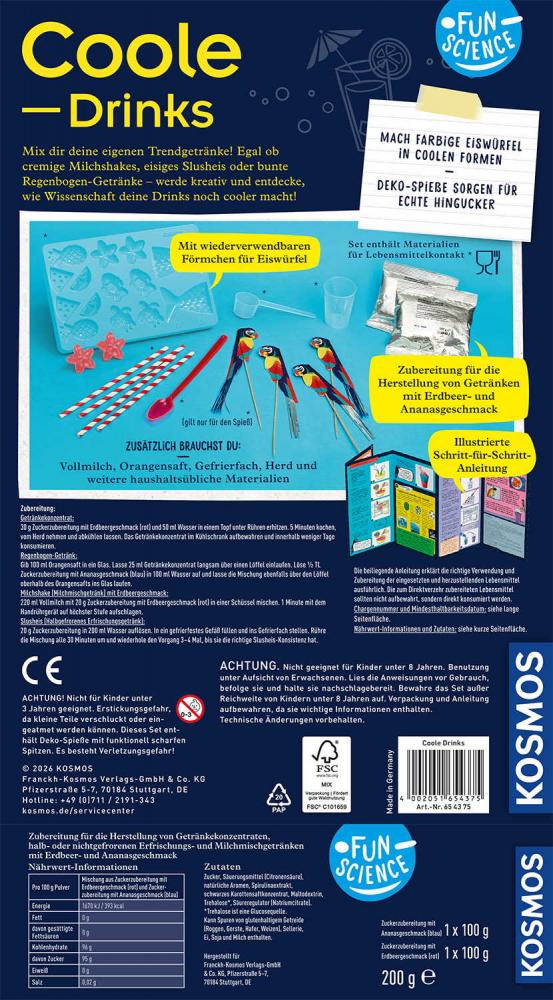 Kosmos Experimentieren Fun Science Fun Science Coole Drinks 654375
