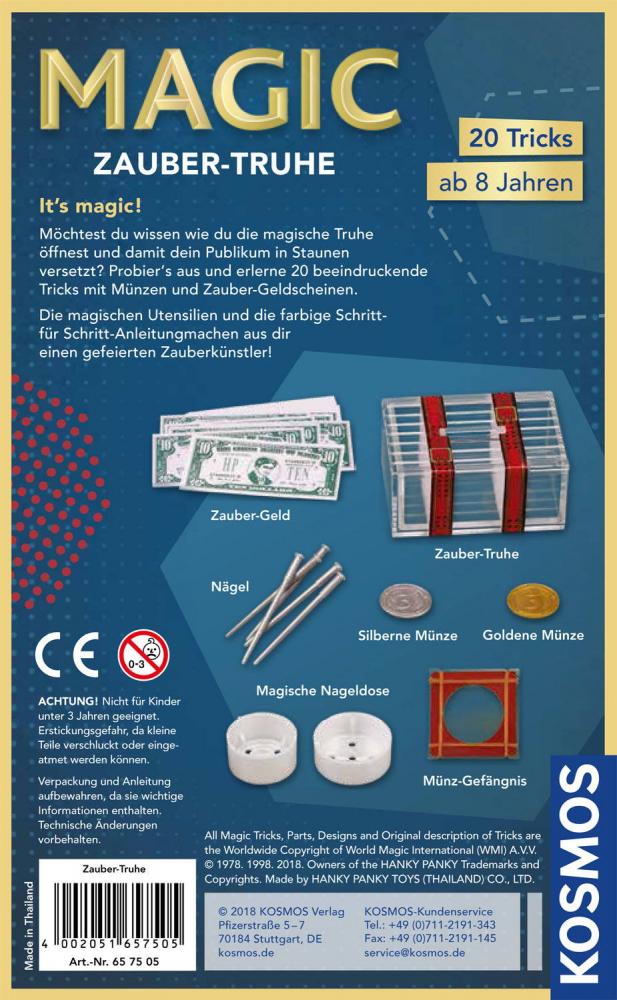 Kosmos Spielzeug Rollenspiel Zaubern Magic Zauber-Truhe 657505