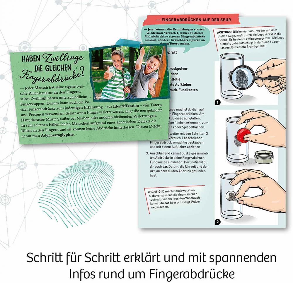 Kosmos Experimente für Einsteiger Finger-Abdrücke 657796