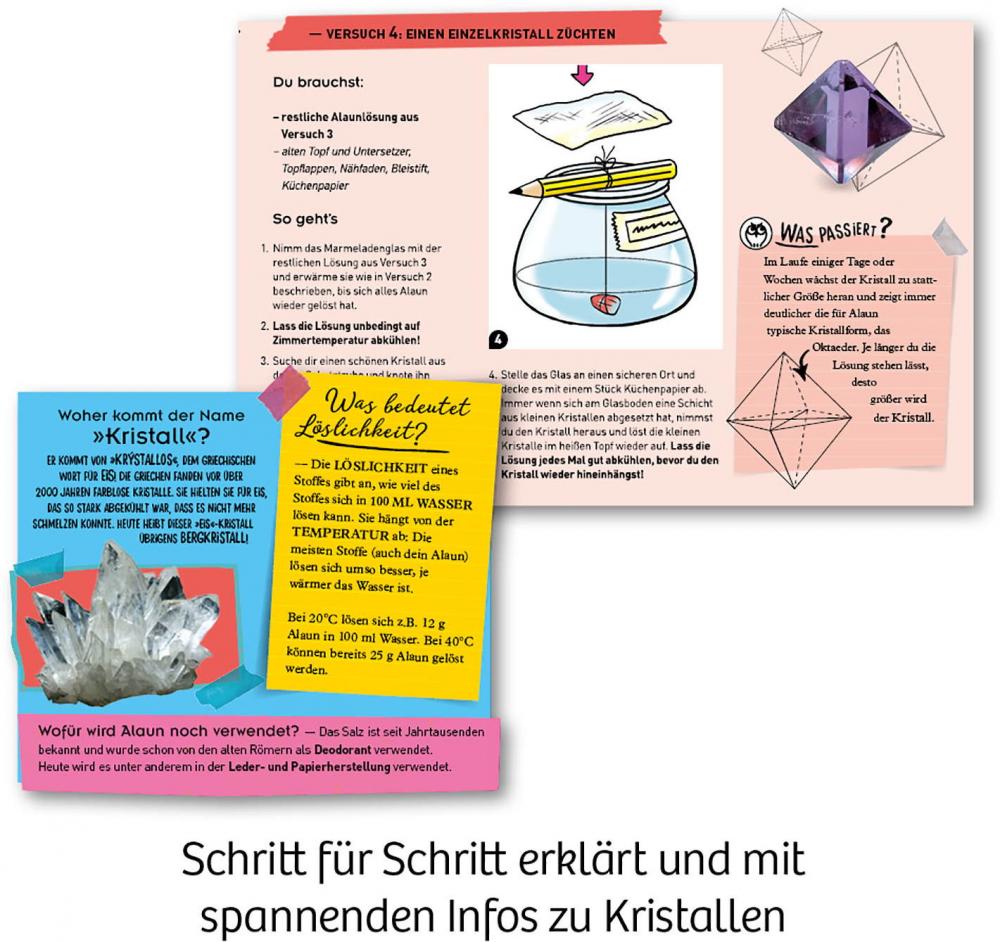 Kosmos Experimentieren Kristalle & Mineralien Kristall-Zucht 657840