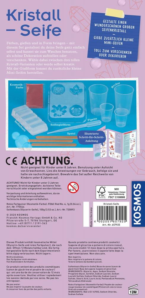 Kosmos Experimentieren Girls Kristall-Seife 657925