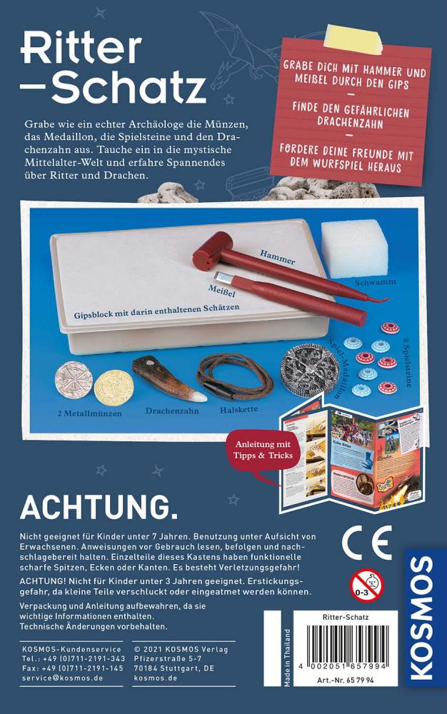 Kosmos Experimentieren Ausgrabung Ritter-Schatz 657994