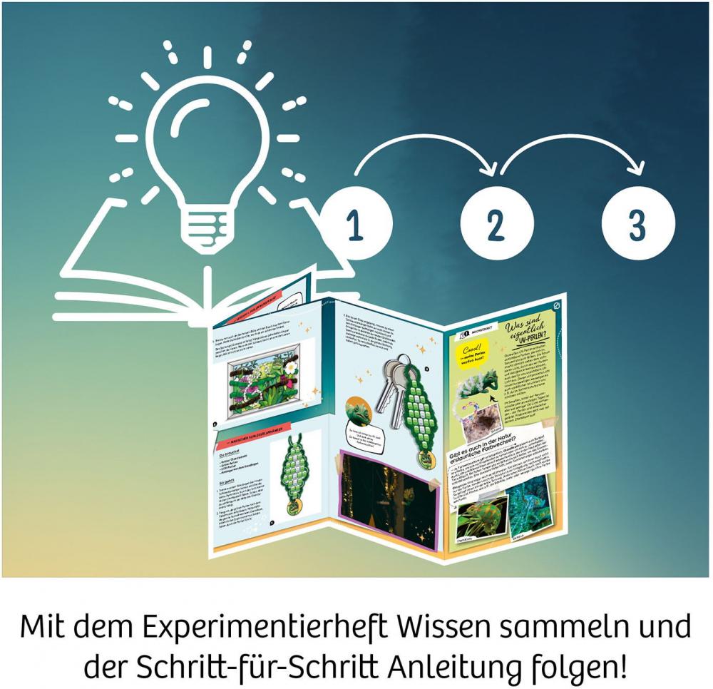 Kosmos Experimente Einsteiger Die Schule der magischen Tiere Caspar mit magischen UV-Perlen 658281