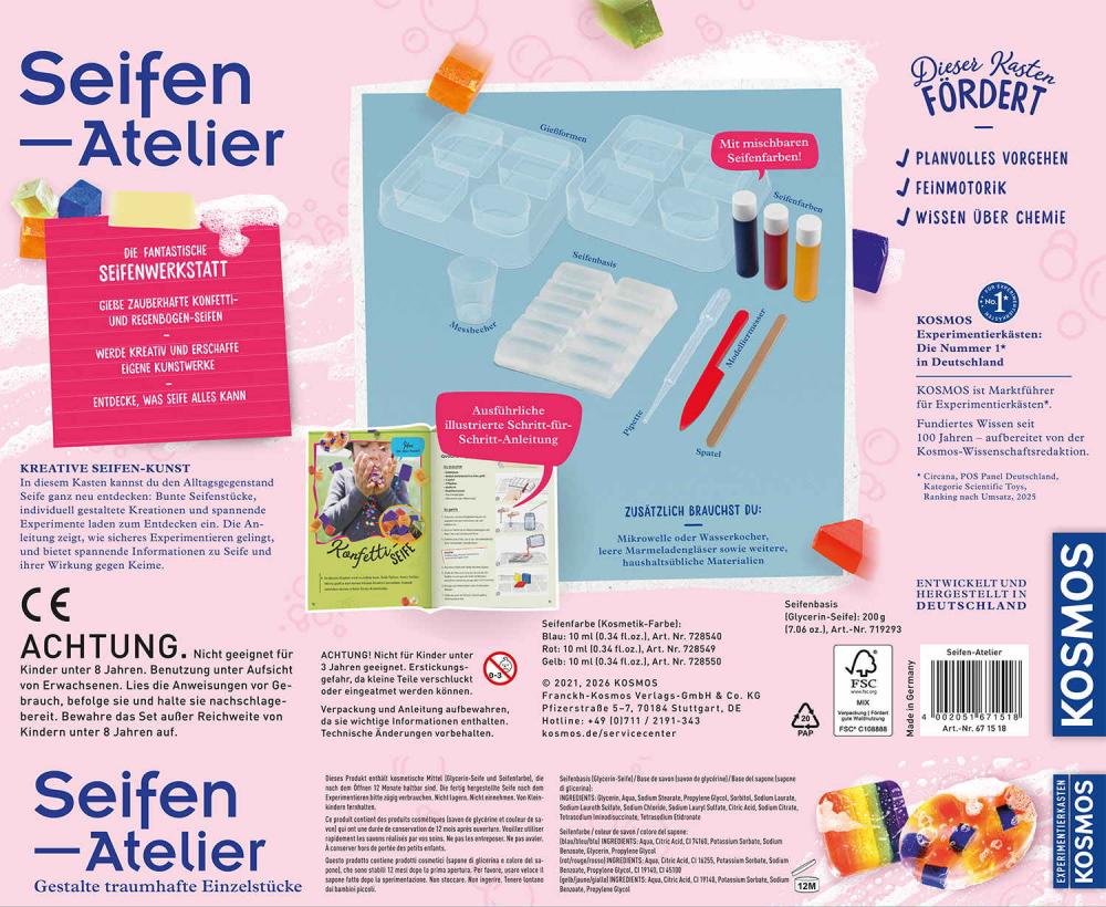 Kosmos Experimentieren Girls Seifen-Atelier 671518