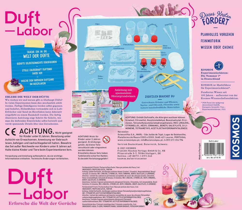 Kosmos Experimentieren Girls Duft-Labor 671570