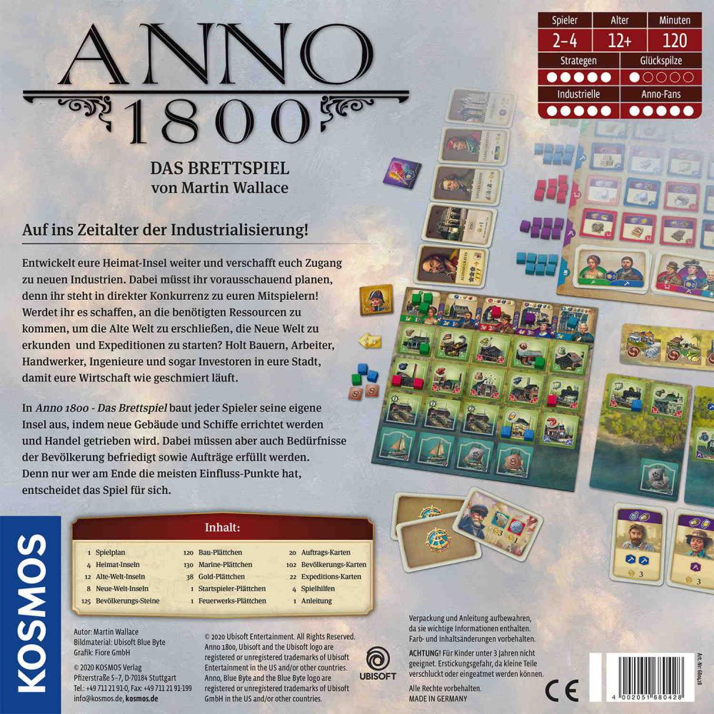 Kosmos Familienspiel Strategiespiel Anno 1800 680428