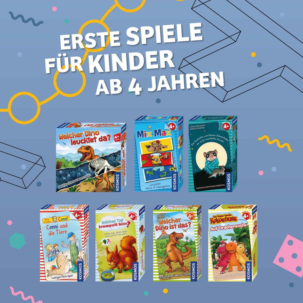 Kosmos Kinderspiel Memospiel Welcher Dino leuchtet da? 680701