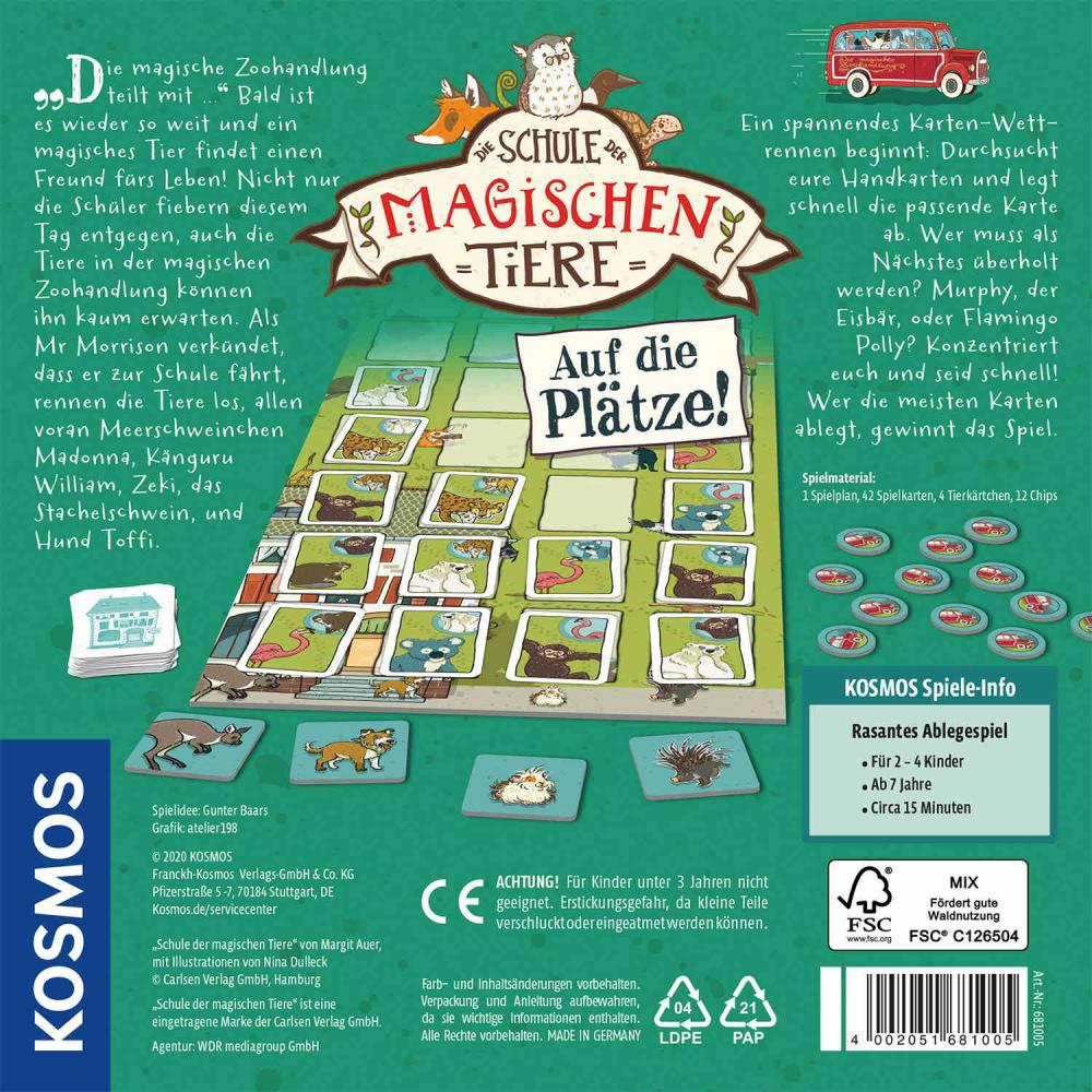Kosmos Kinderspiel Reaktionsspiel Die Schule der magischen Tiere Auf die Plätze! 681005