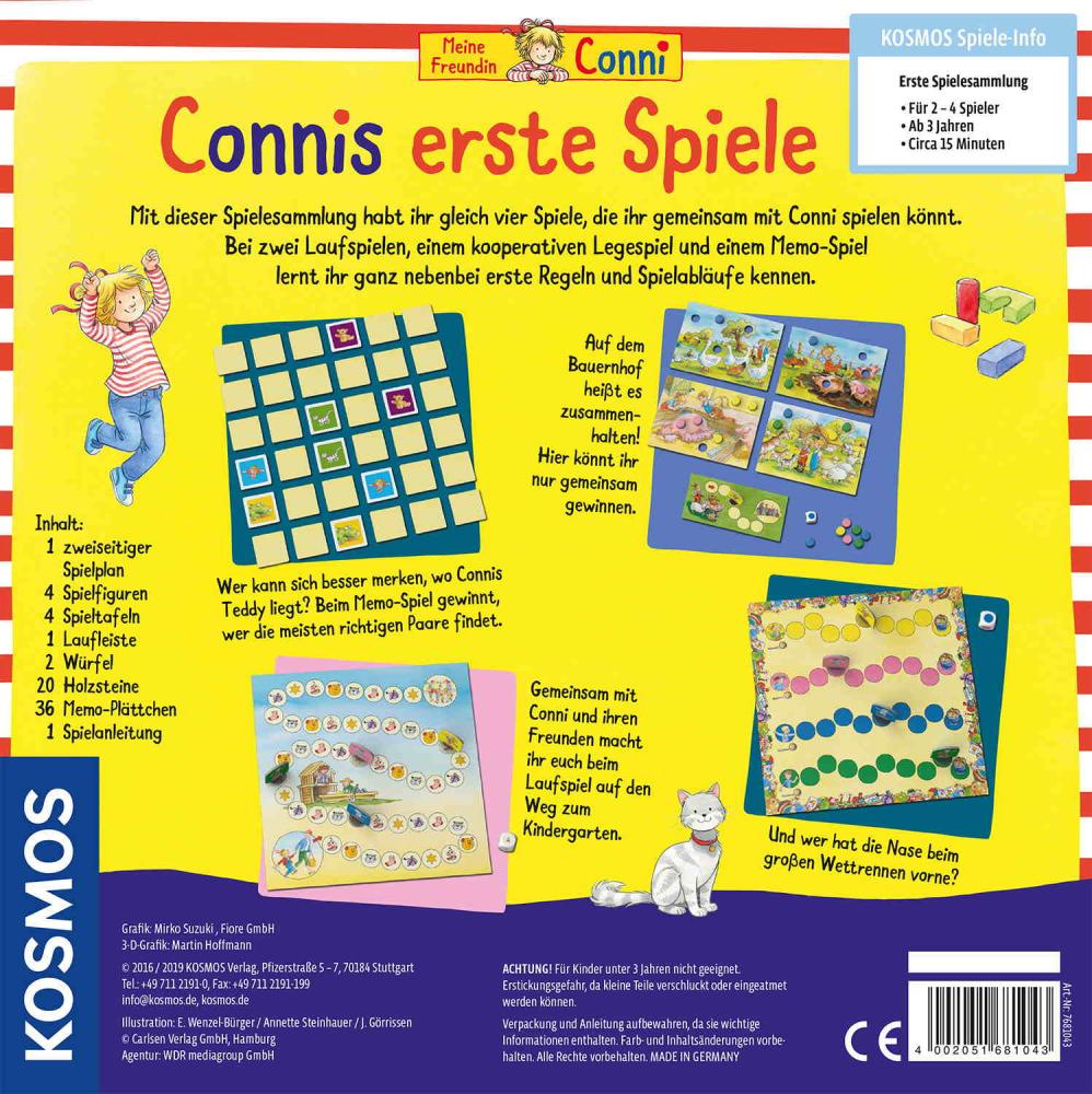 Kosmos Kinderspiel Spielesammlung Connis erste Spiele 681043