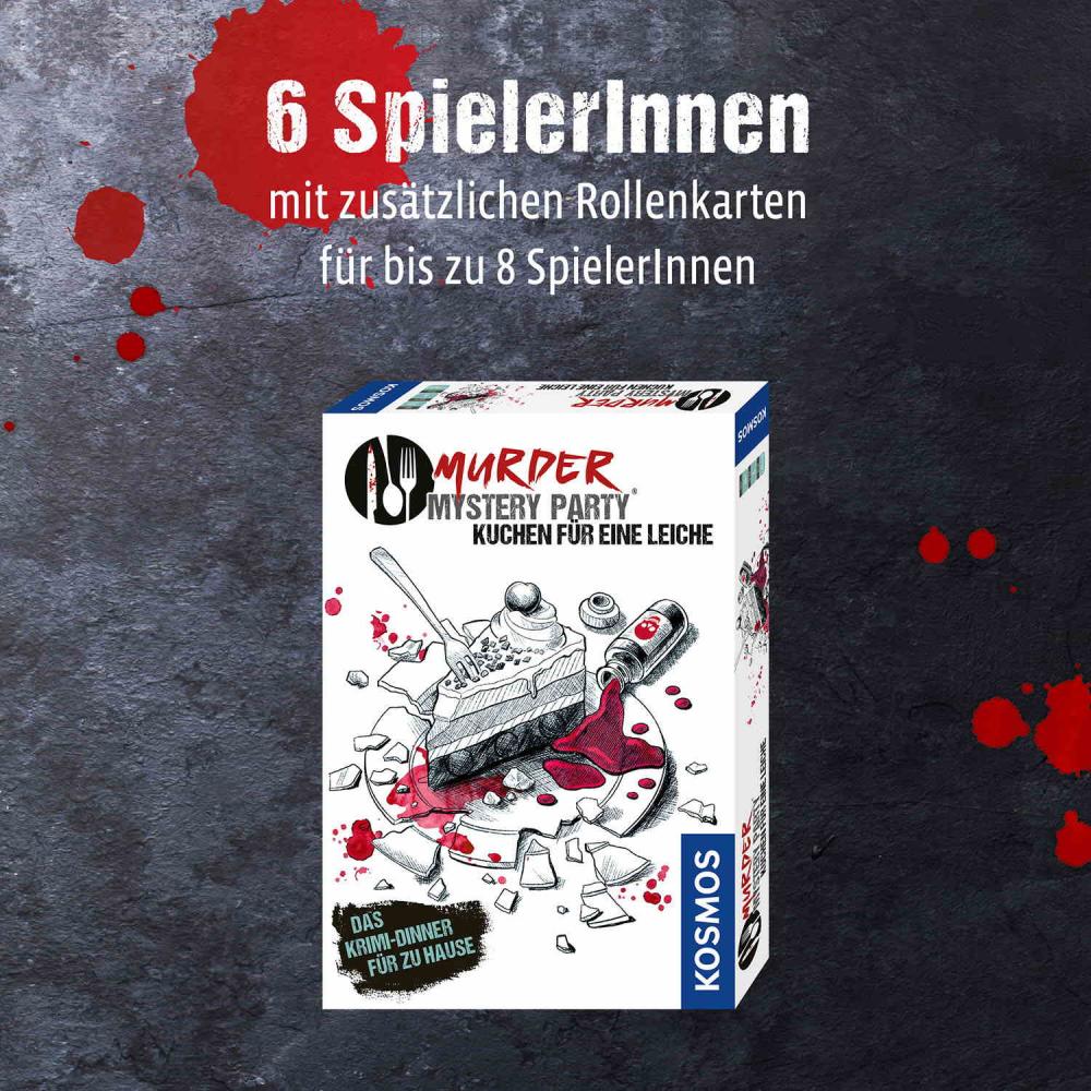 Kosmos Familienspiel Krimispiel Murder Mystery Party Kuchen für eine Leiche 682125